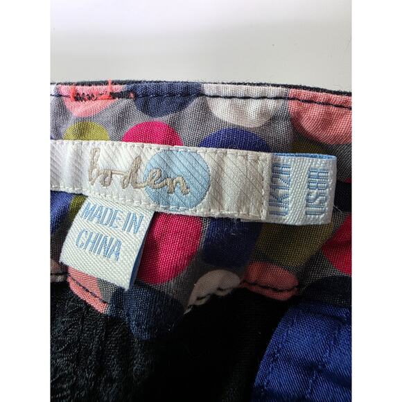 BODEN Black Classic Straight Boot Casual Trousers Pants 30" Inseam SZ 12R - Picture 5 of 10